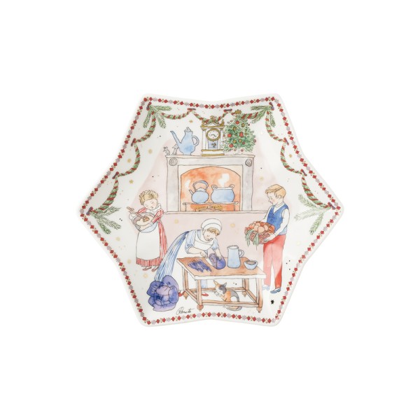 Hutschenreuther Sammelkollektion 2026 Winterschmaus Sternschale 24 cm