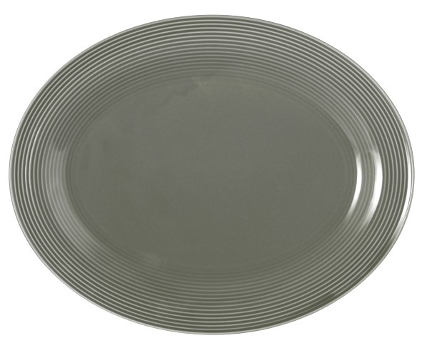Seltmann Beat Perlgrau Servierplatte oval 35x28 cm