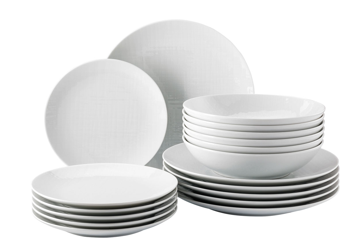 Rosenthal Mesh, Weiß Set 18-tlg. /Teller Schäfer - Küche und Tisch