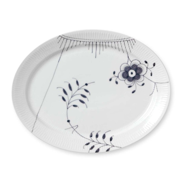 Royal Copenhagen Black Fluted Mega 1017039 Platte oval 34cm