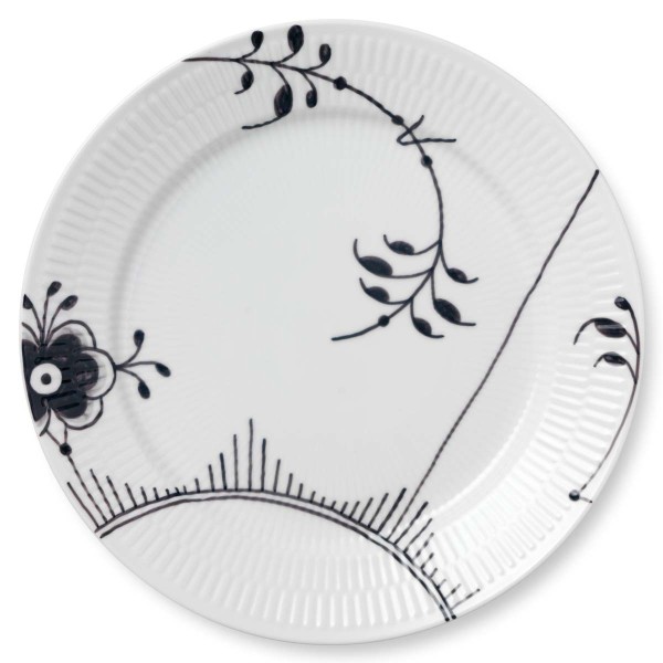 Royal Copenhagen Black Fluted Mega 1017471 Teller 27cm Dec. No. 2
