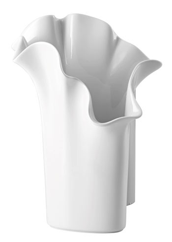 Rosenthal Asym Weiss Vase 30 cm