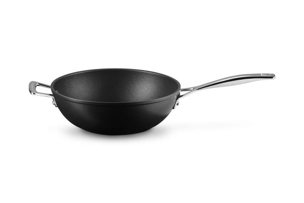 Le Creuset Aluminium-Antihaft 51104260010202 Wok-Pfanne mit Gegengriff 26cm 3,4L