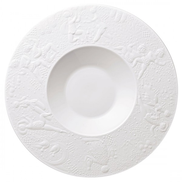 Rosenthal Studio Line Zauberflöte weiß Untersetzer für Schüssel mit Deckel (= Tischschale) 27,5 cm
