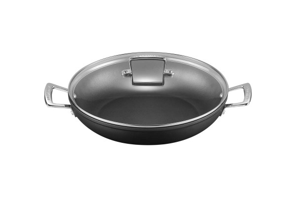 Le Creuset Aluminium - Antihaft 51107300010502 Profipfanne mit Glasdeckel 30cm