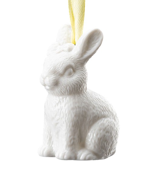 Hutschenreuther Hasenfiguren weiß Anhänger Hase sitzend 6 cm