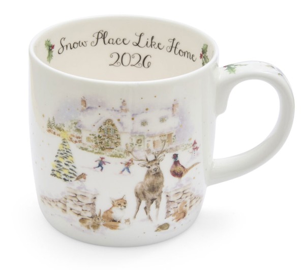 Royal Worcester Wrendale Designs WNVS4020-XD Becher mit Henkel 0,4l - Snow Place Like Home 2026