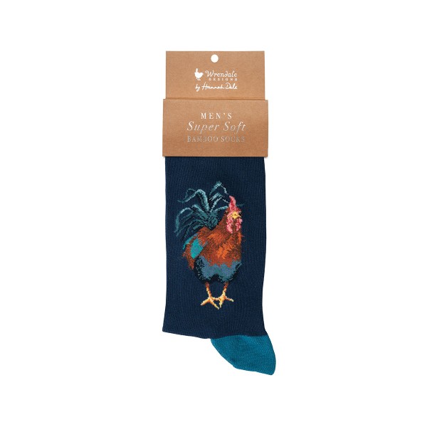 Wrendale Männersocken SOCKM012 "Colours of the Rainbow" - Hahn
