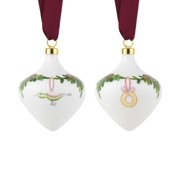 Royal Copenhagen Star Fluted Christmas 1074920 Ornaments 2-Stk.