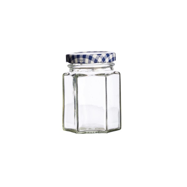 Kilner Einkochglas 0025.575 6-eckiges Einmachgals mit Drehverschluss Glas, 110ml