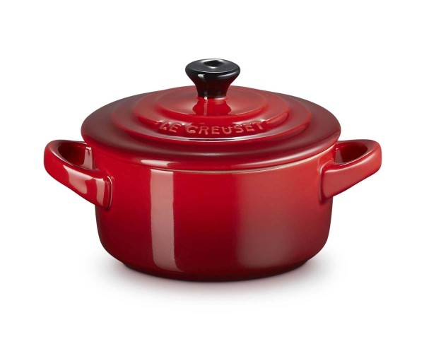 Le Creuset Steinzeug 71901100600100 Mini-Cocotte 10cm 0,25L - Kirschrot
