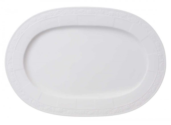 Villeroy &amp; Boch White Pearl 1043892960 Platte oval 35 cm