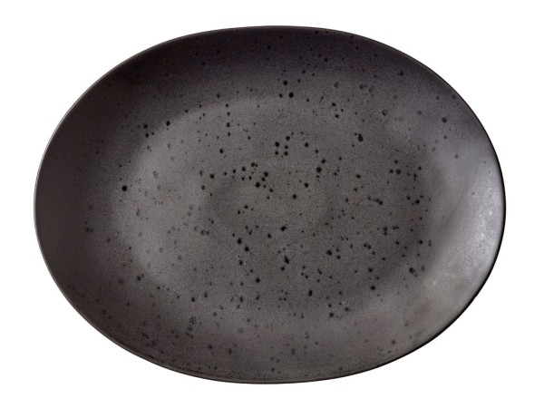Bitz Klassisch Schwarz 12501 Grillteller oval 22,5 x 30 cm