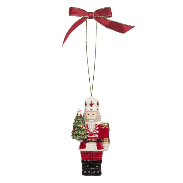Spode Christmas Tree Ornament Nussknacker mit Baum 10,5cm