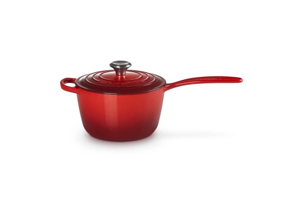 Le Creuset Gusseisen - Signature 21181180602430 Stielkasserolle 18cm 2,2L - Kirschrot