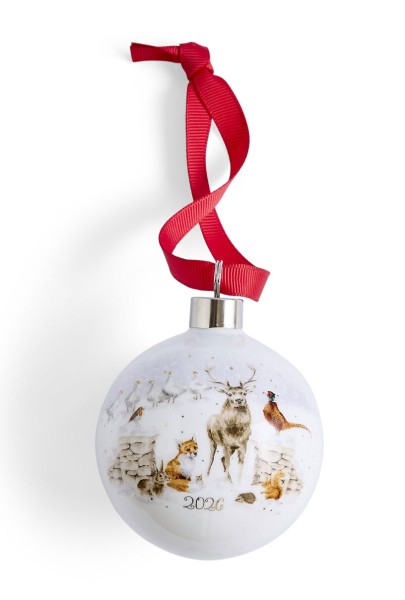 Royal Worcester Wrendale Designs WNVS79011-XG Weihnachtskugel 2026 - Snow Place Home