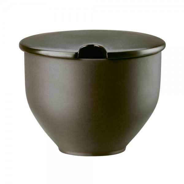 Rosenthal Junto Slate Grey Zuckerdose mit Einschnitt