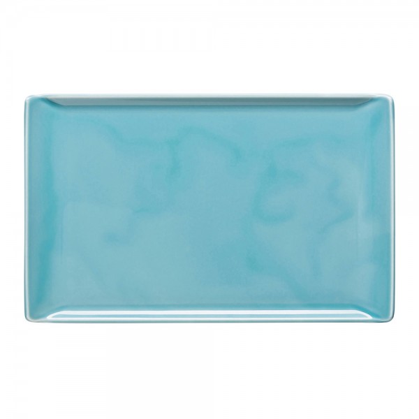 Rosenthal Mesh, Colours Aqua Platte eckig ohne Relief 24 x 15 cm