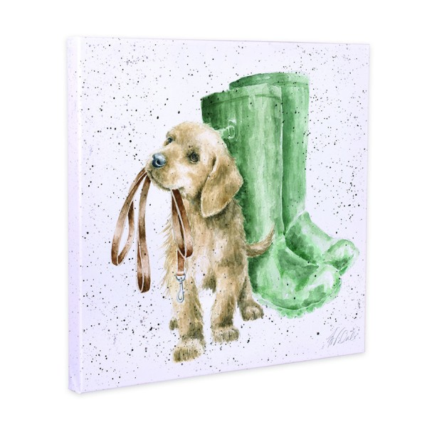 Wrendale Leinwand-Kollektion CANS-CS141 "Hopeful" - Labrador - 20cm