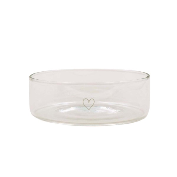 Eulenschnitt gl-247-ve Glasschale 18cm Herz