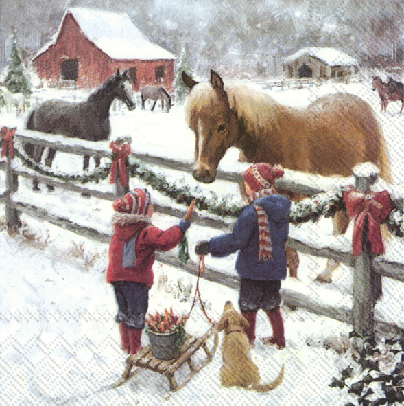 IHR Ideal Home Papierservietten 'Winter Specials' – 20 Stück, 33x33 Cm, Dreilagig
