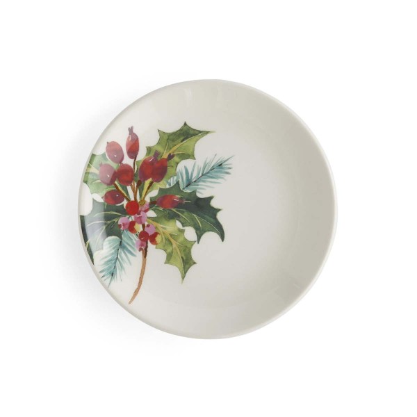 Portmeirion Botanic Garden Christmas Holly BGXHO79547W Brotteller 15,5cm - Holly Set of 2