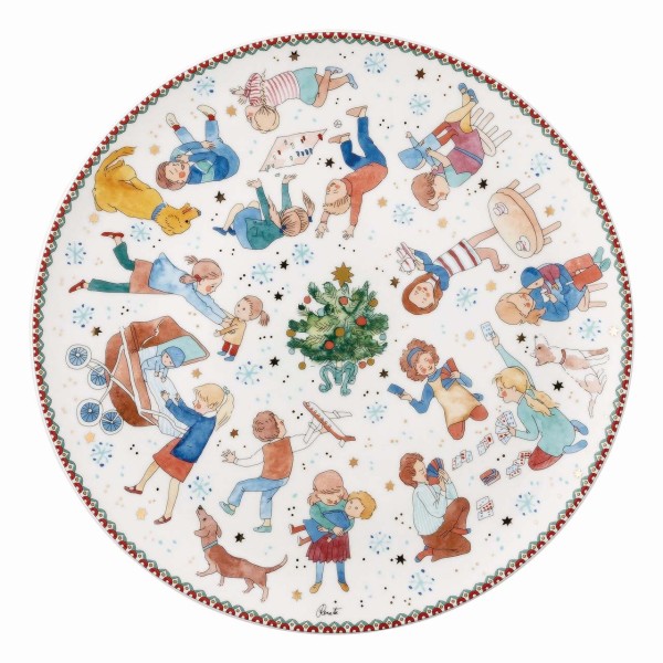 Hutschenreuther Sammelkollektion 25 Weihnachtsspiele Plätzchenteller 28cm