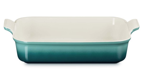 Le Creuset Steinzeug 71102320990080 Auflaufform rechteckig Tradition 32cm 4L - Bleu Riviera