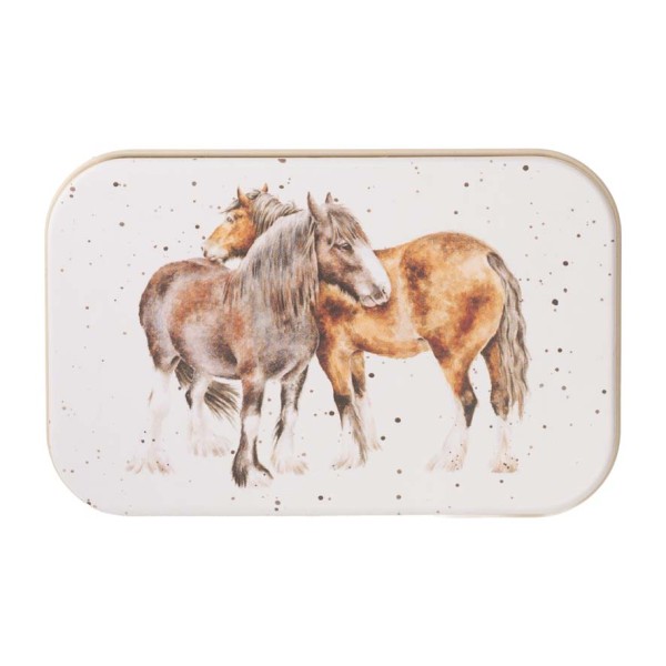 Wrendale Tinware MT027 "Side by Side" - Pferde - Minidose