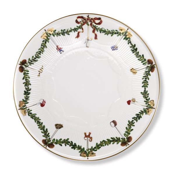 Royal Copenhagen Star Fluted Christmas 1017442 Kuchenplatte 32cm