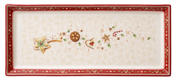 Villeroy &amp; Boch Winter Bakery Delight 1486122797 Kuchenplatte rechteckig 39 x 17 cm