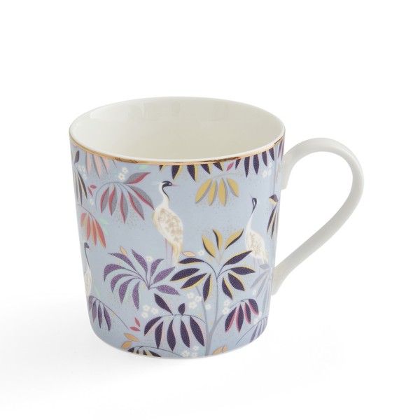 Portmeirion Sara Miller India SMIS78914-XG Becher 0,34l - Crane Garden - Sky Blue