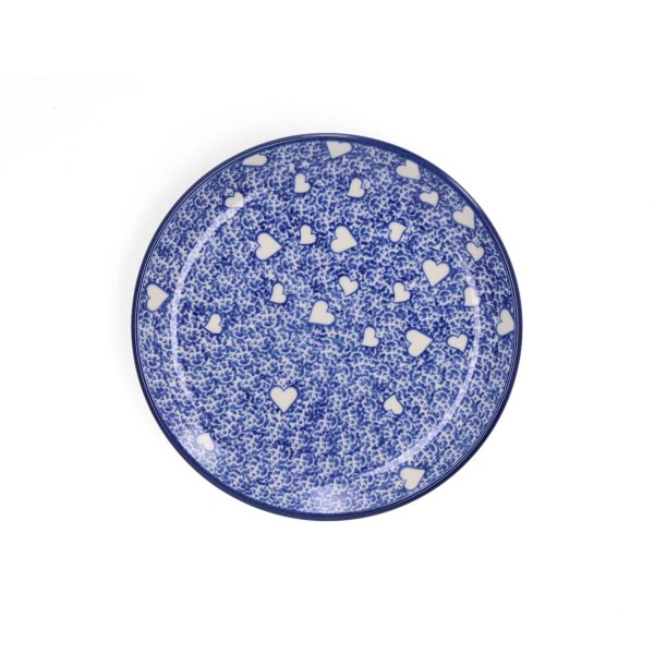 Bunzlau Castle White Hearts 1261-3237 Brotteller Ø 16cm