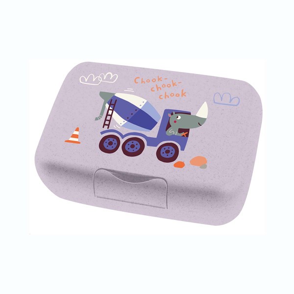 Koziol CANDY L Trucks 8343747 Lunchbox mit Trennschale - Organic Grey