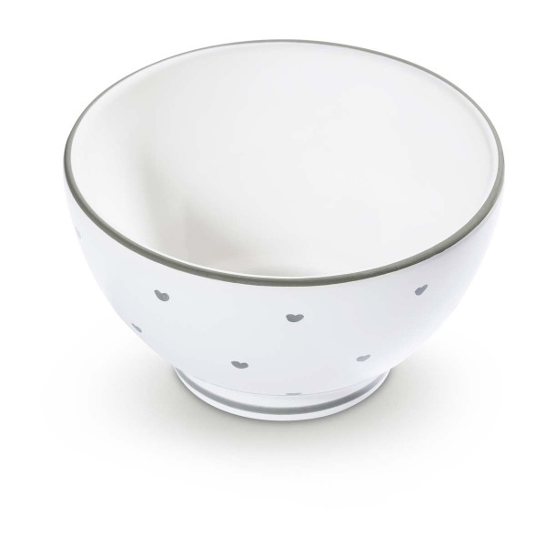 Gmundner Herzerl Grau 0013SAFR14 Müslischale groß Ø14cm