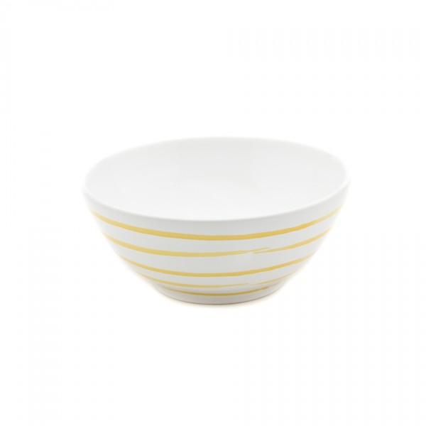 Gmundner Keramik Gelbgeflammt Schüssel rund (SUSE27) 27 cm