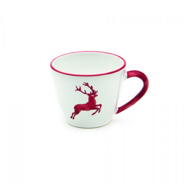 Gmundner Keramik Rubinroter Hirsch Kaffee-Obertasse Gourmet (TKGO09) 0,2 l