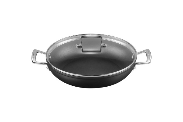 Le Creuset Aluminium - Antihaft 51107280010502 Profipfanne mit Glasdeckel 28cm