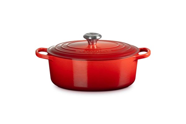 Le Creuset Gusseisen - Signature 21178270602430 Bräter oval 27cm 4,1L - Kirschrot