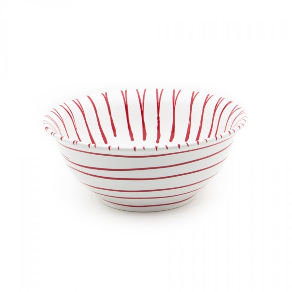 Gmundner Keramik Rotgeflammt Salatschüssel rund (SRSA26) 26 cm