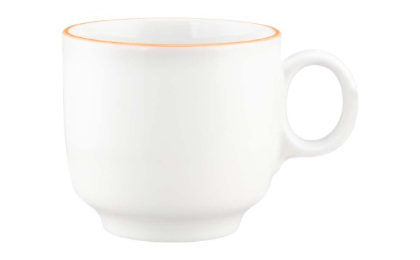 Seltmann Sento Home Pure Lines Mango Orange Cappuccinoobertasse 0,30 l mit Henkel