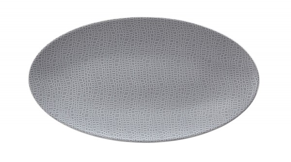 Seltmann Life Fashion elegant grey Servierplatte oval 33x18 cm