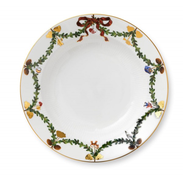 Royal Copenhagen Star Fluted Christmas 1017454 Teller tief 24cm