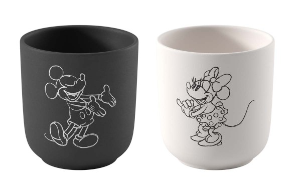 Villeroy &amp; Boch Manufacture Rock - Mickey Mouse 1047198403 Kaffeebecher 0,28l Set 2tlg.