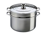 Le Creuset 3-ply 96604926000000 Fleischtopf 26cm + Dämpfeinsatz &amp; Deckel