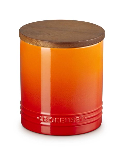 Le Creuset Steinzeug 70819100900099 Vorratsdose 1,1L - Ofenrot