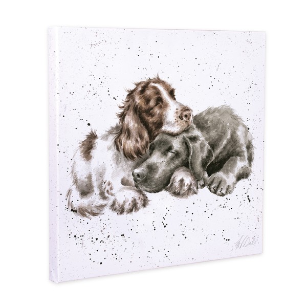 Wrendale Leinwand-Kollektion CANM-CS206 &quot;Growing Old Together&quot; - Hundewelpen - 50cm