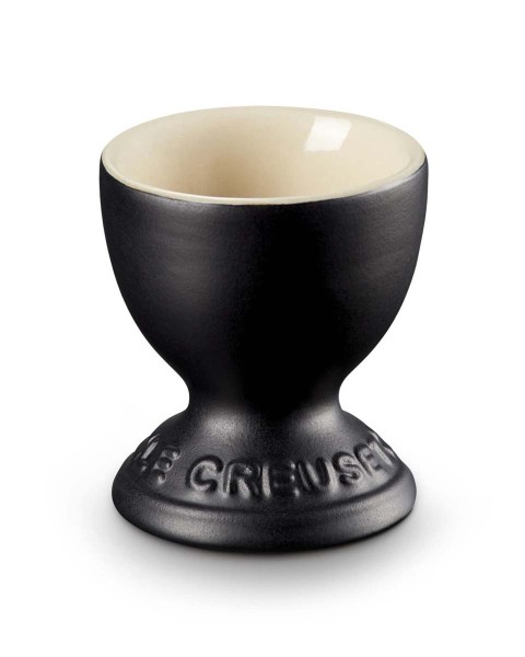 Le Creuset Steinzeug 71702000000099 Eierbecher 0,04L - Schwarz Matt