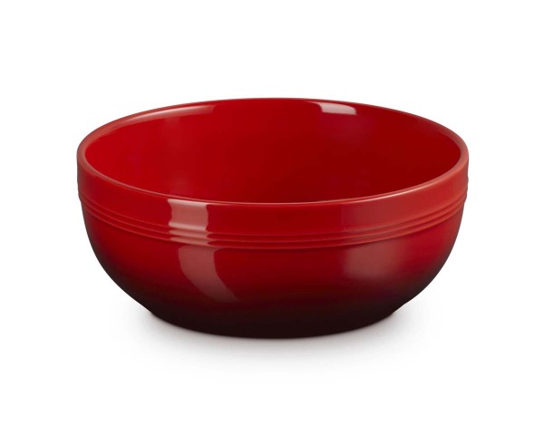 Le Creuset Steinzeug 70159160600099 Salatschüssel Coupe 20cm 1,6L - Kirschrot