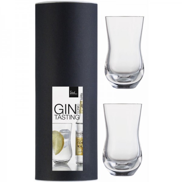 Eisch Spezialgläser Gin &amp; Tonic Tasting Set 2-tlg. in Geschenkröhre 10,7 cm